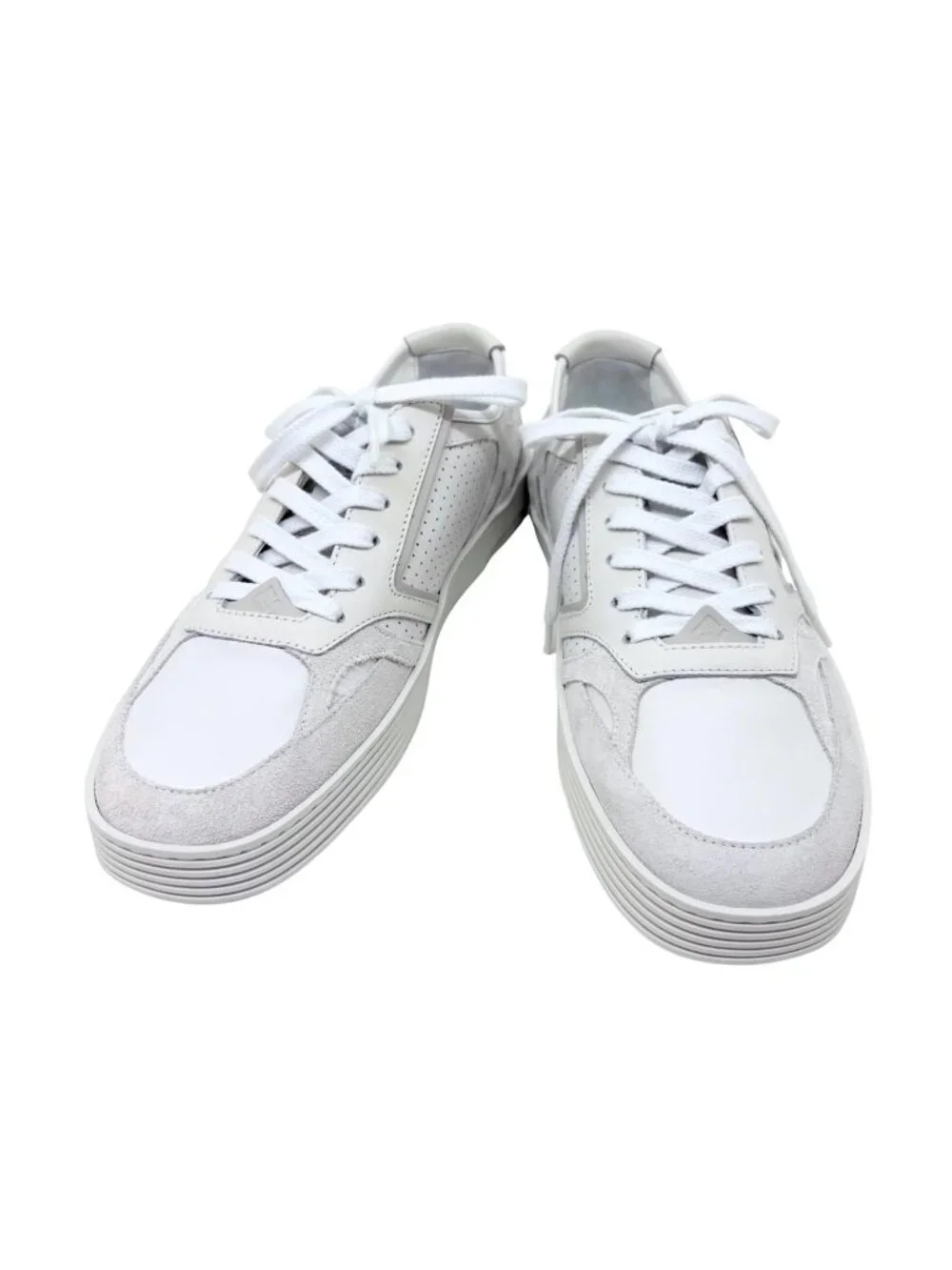 Fendi Sneakers Leather Suede White 6